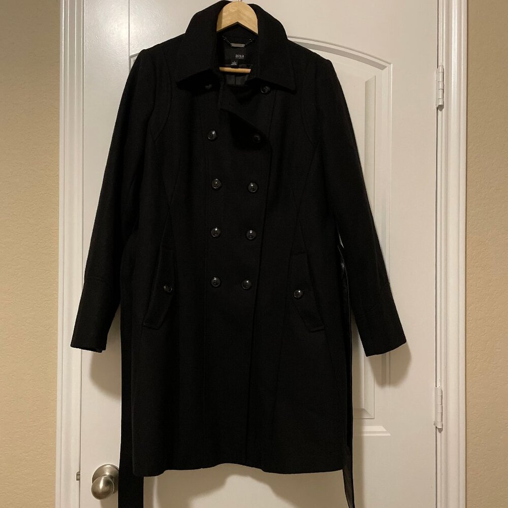 a.n.a. Women's Black Trench Coat